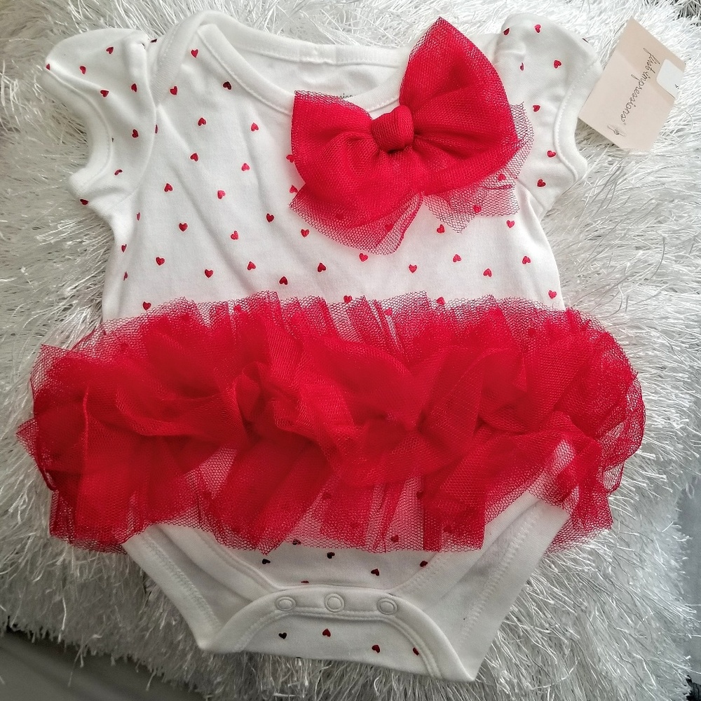 First Impressions Valentine MACY'S Tutu onsie
